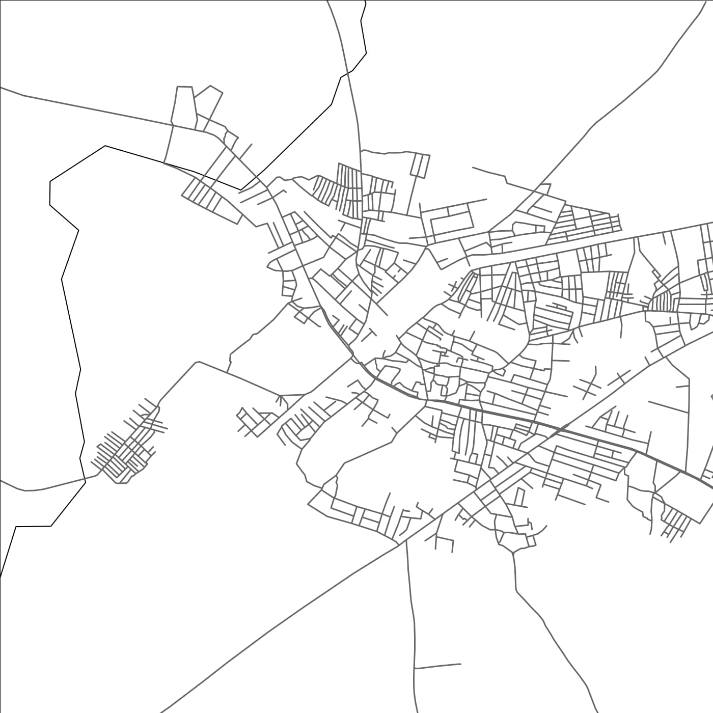 ROAD MAP OF JANGAON, INDIA BY MAPBAKES