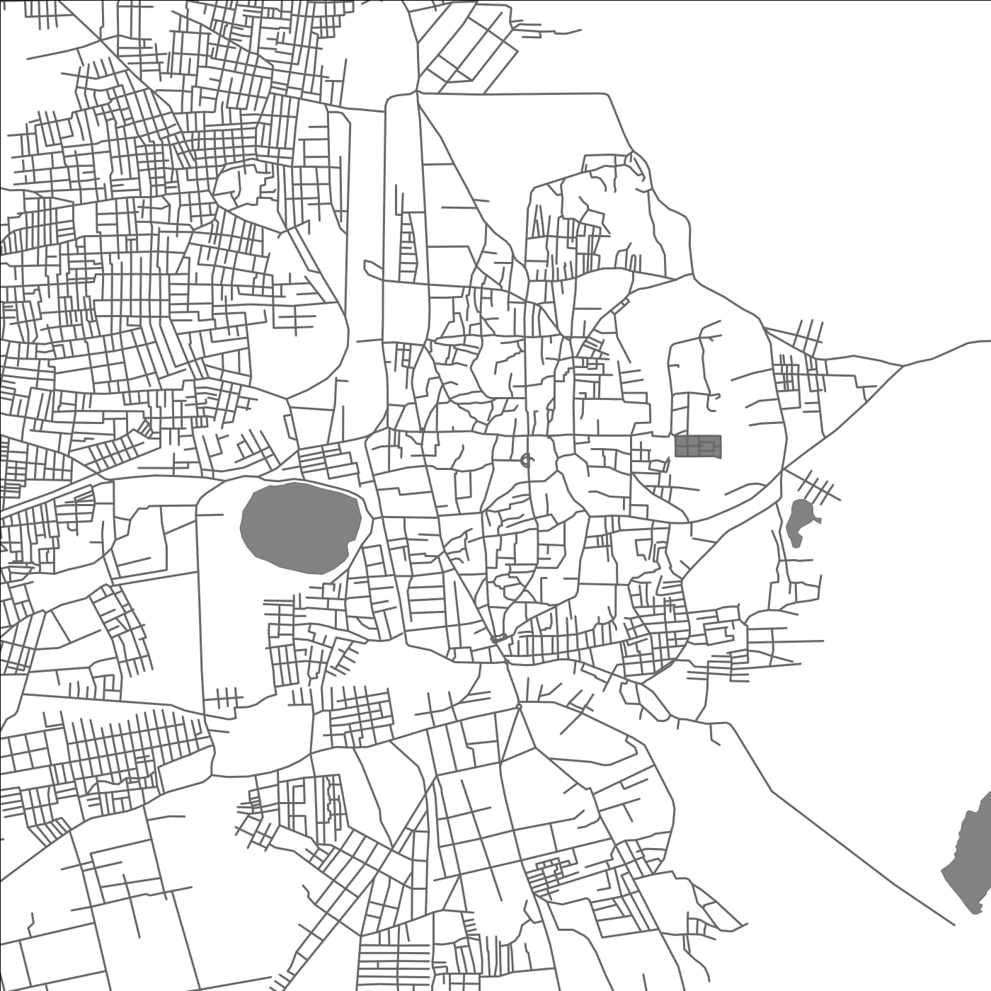 ROAD MAP OF JUNAGADH, INDIA BY MAPBAKES