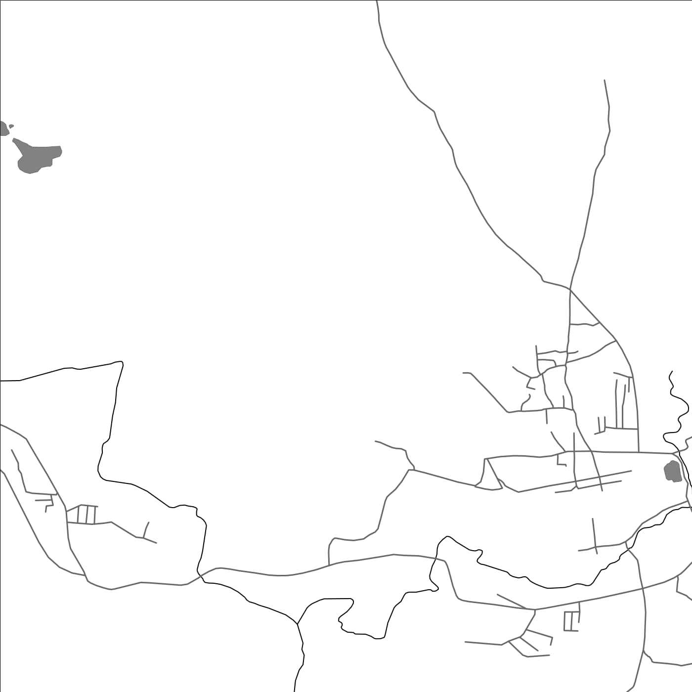 ROAD MAP OF JUNNARDEV, INDIA BY MAPBAKES