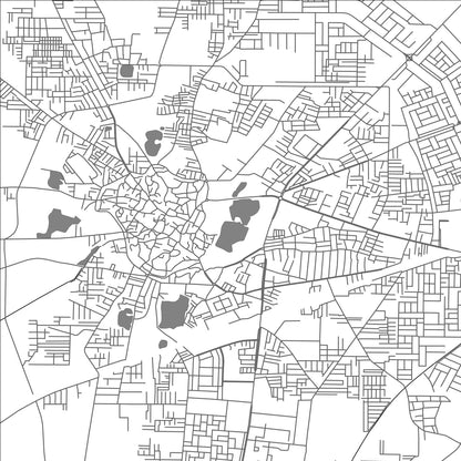 ROAD MAP OF KAITHAL, INDIA BY MAPBAKES