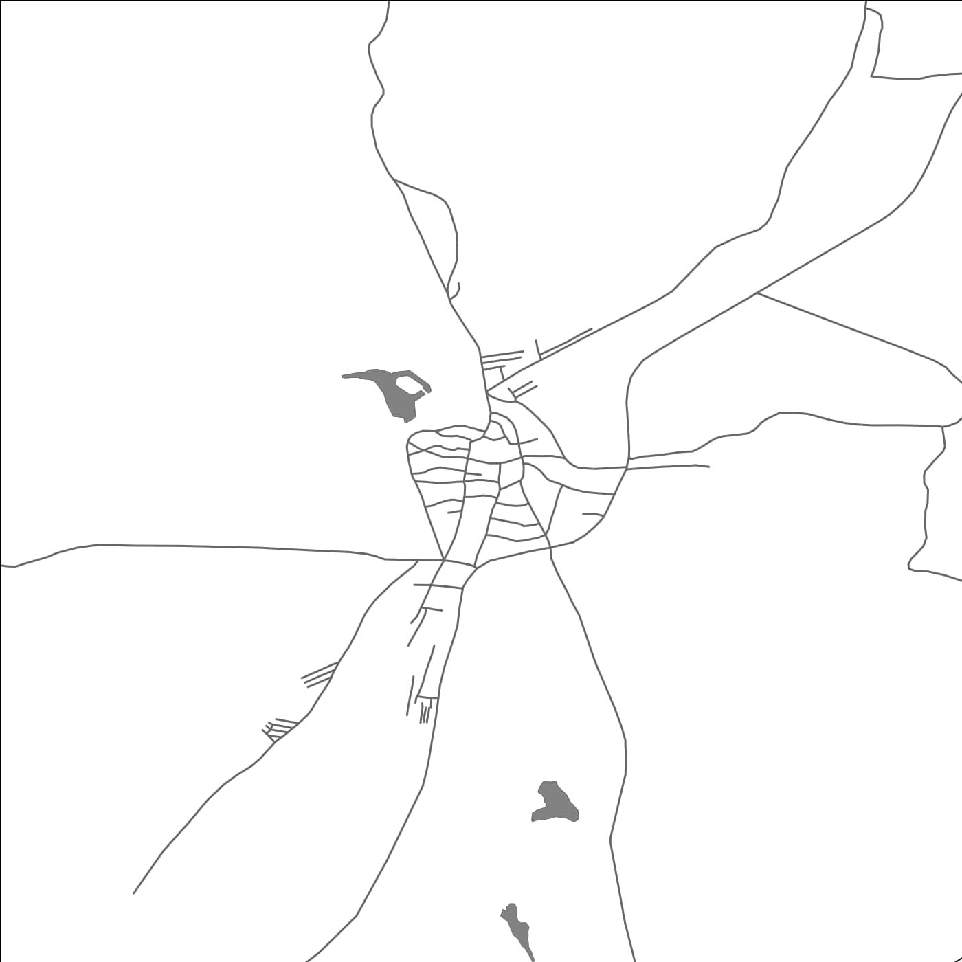 ROAD MAP OF KALGHATGI, INDIA BY MAPBAKES