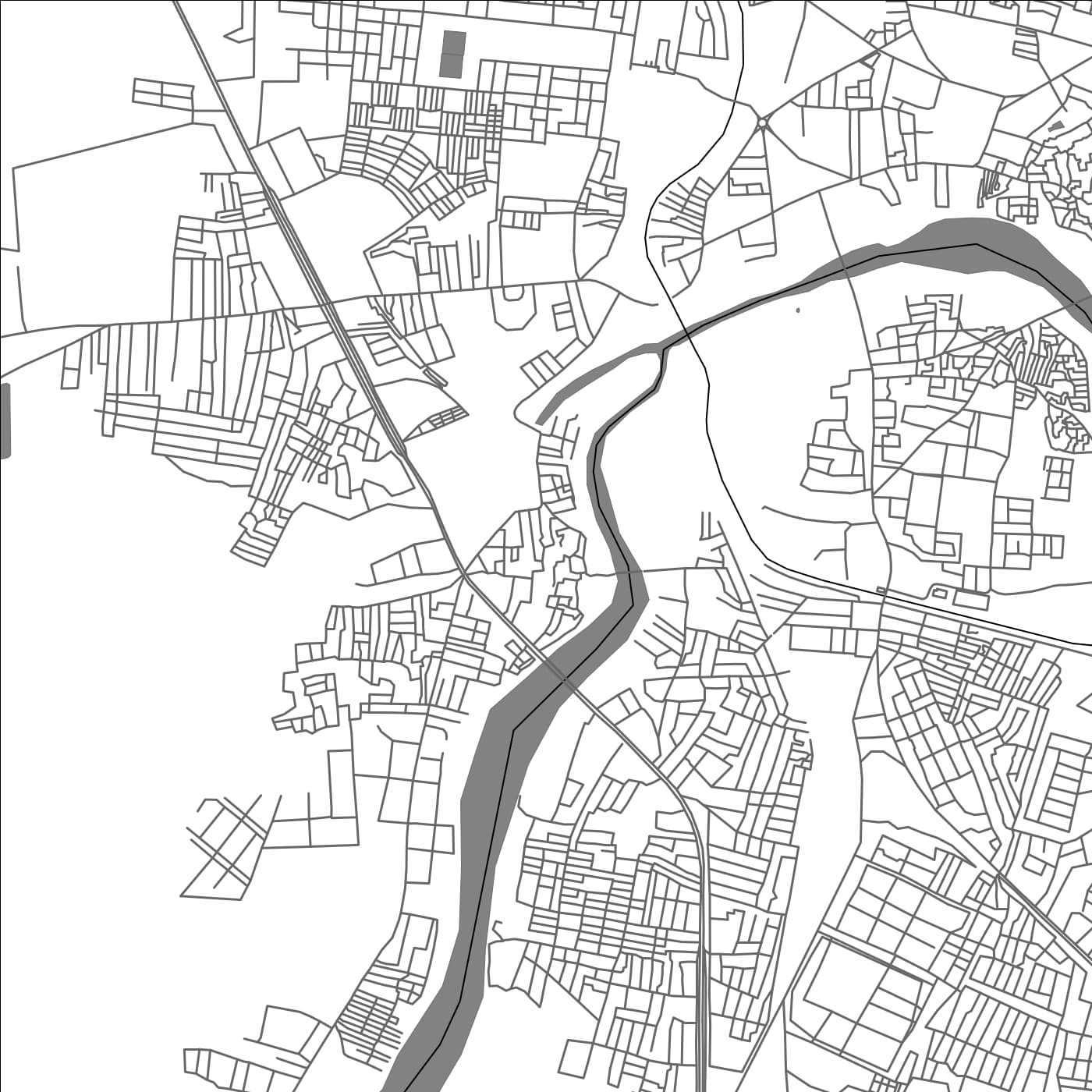 ROAD MAP OF KALLURU, INDIA BY MAPBAKES