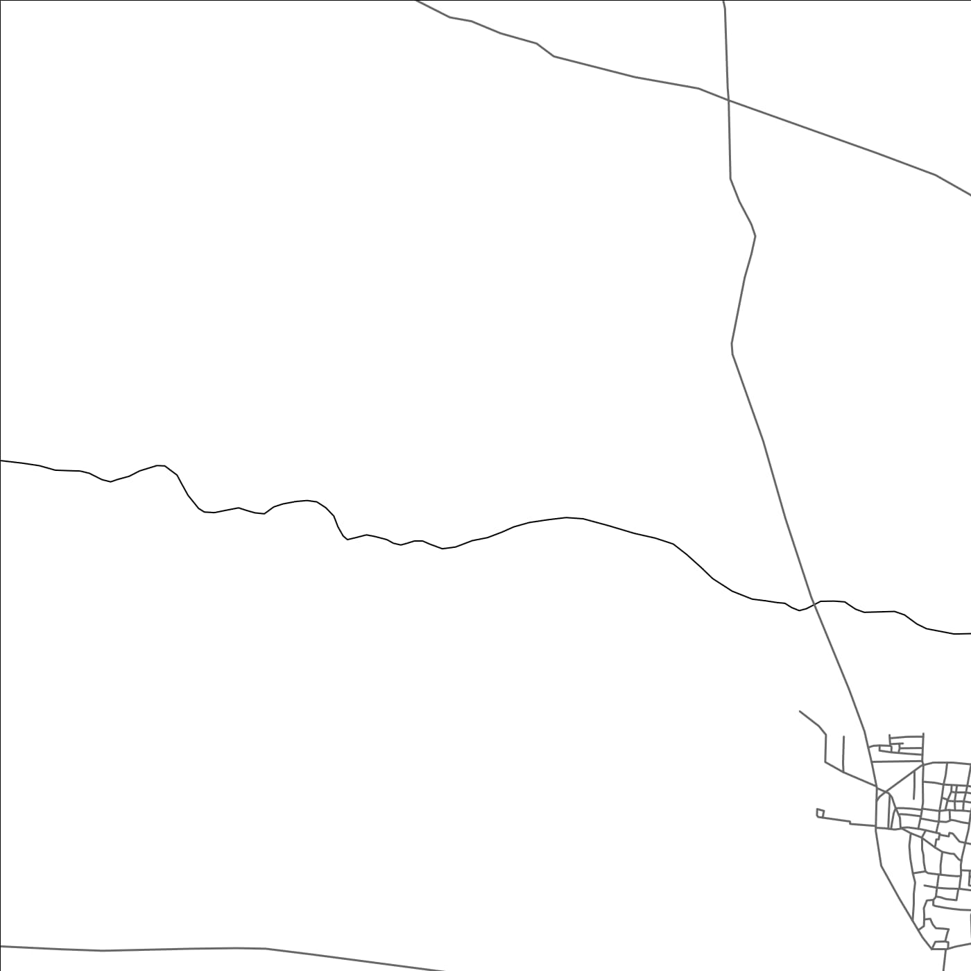 ROAD MAP OF KAMATGI, INDIA BY MAPBAKES