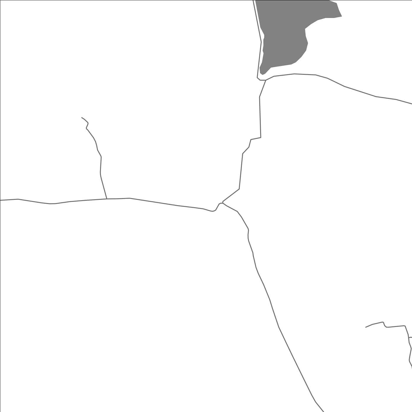 ROAD MAP OF KANAJANAHALLI, INDIA BY MAPBAKES