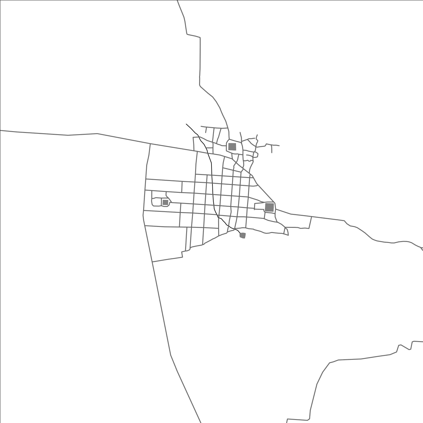 ROAD MAP OF KANDANUR, INDIA BY MAPBAKES