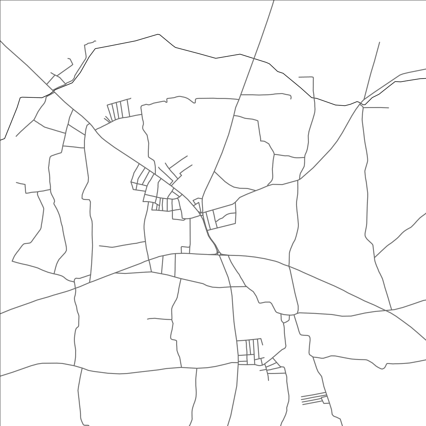 ROAD MAP OF KANGAYAM, INDIA BY MAPBAKES