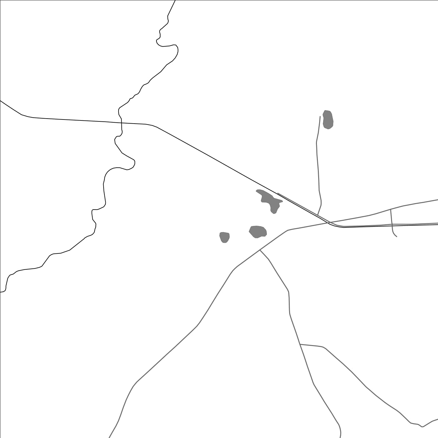 ROAD MAP OF KANIWARA, INDIA BY MAPBAKES