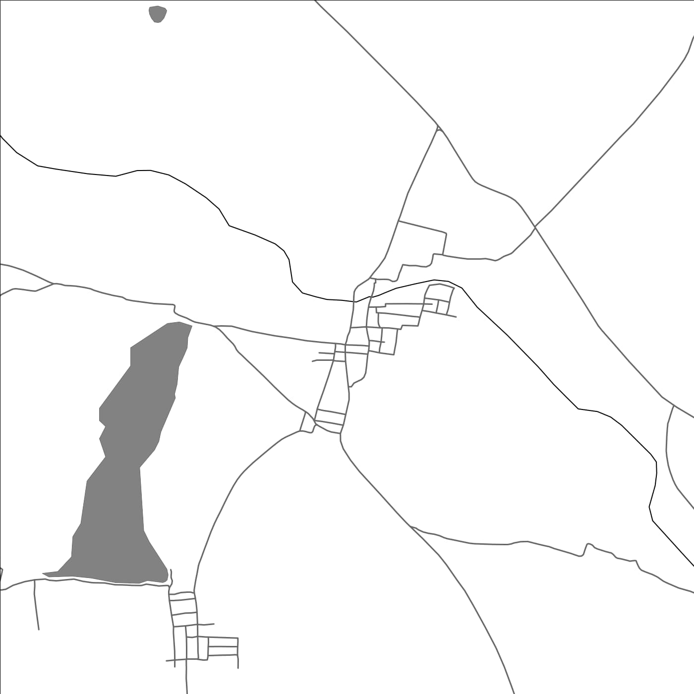 ROAD MAP OF KANNAMANGALAM, INDIA BY MAPBAKES