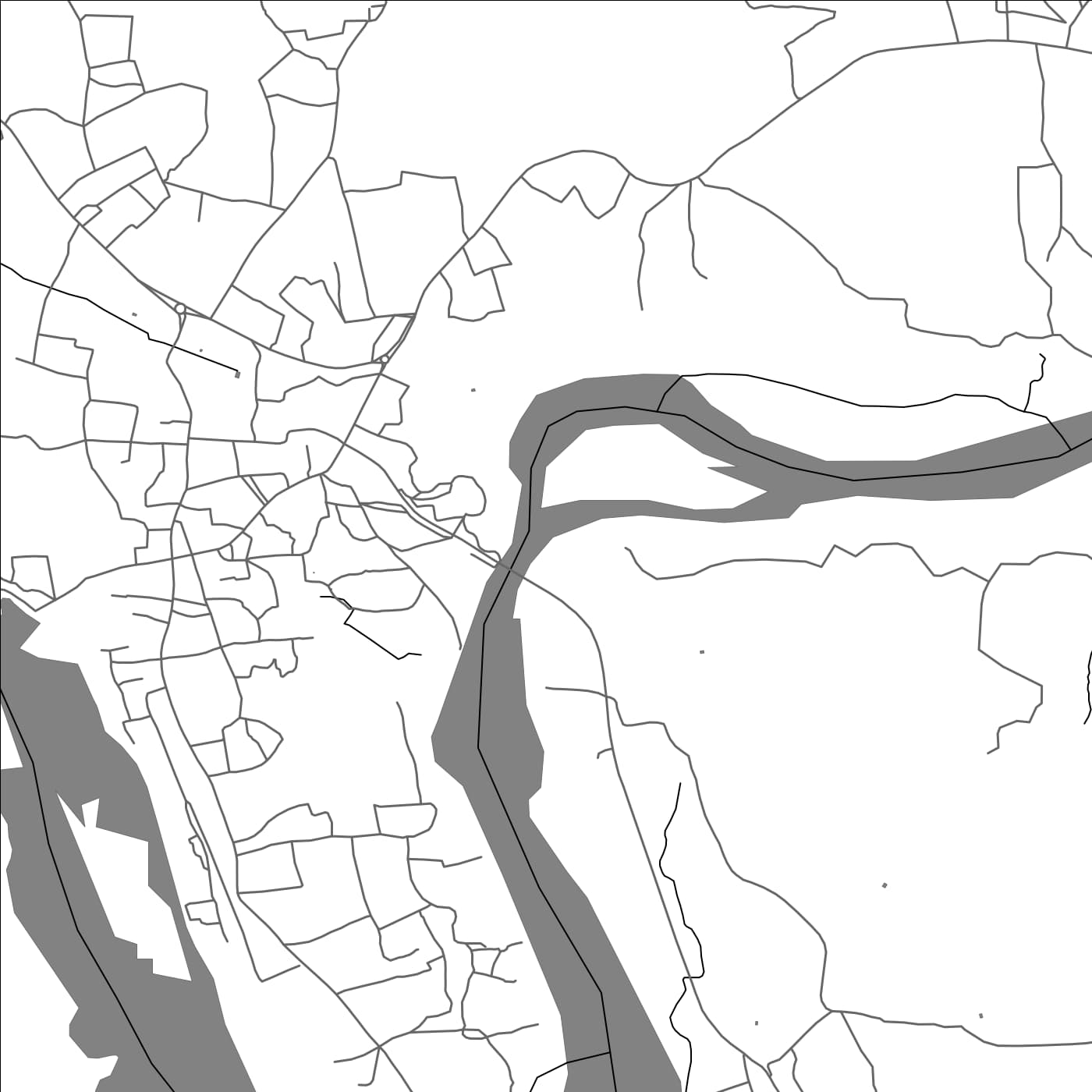 ROAD MAP OF KASARAGOD, INDIA BY MAPBAKES