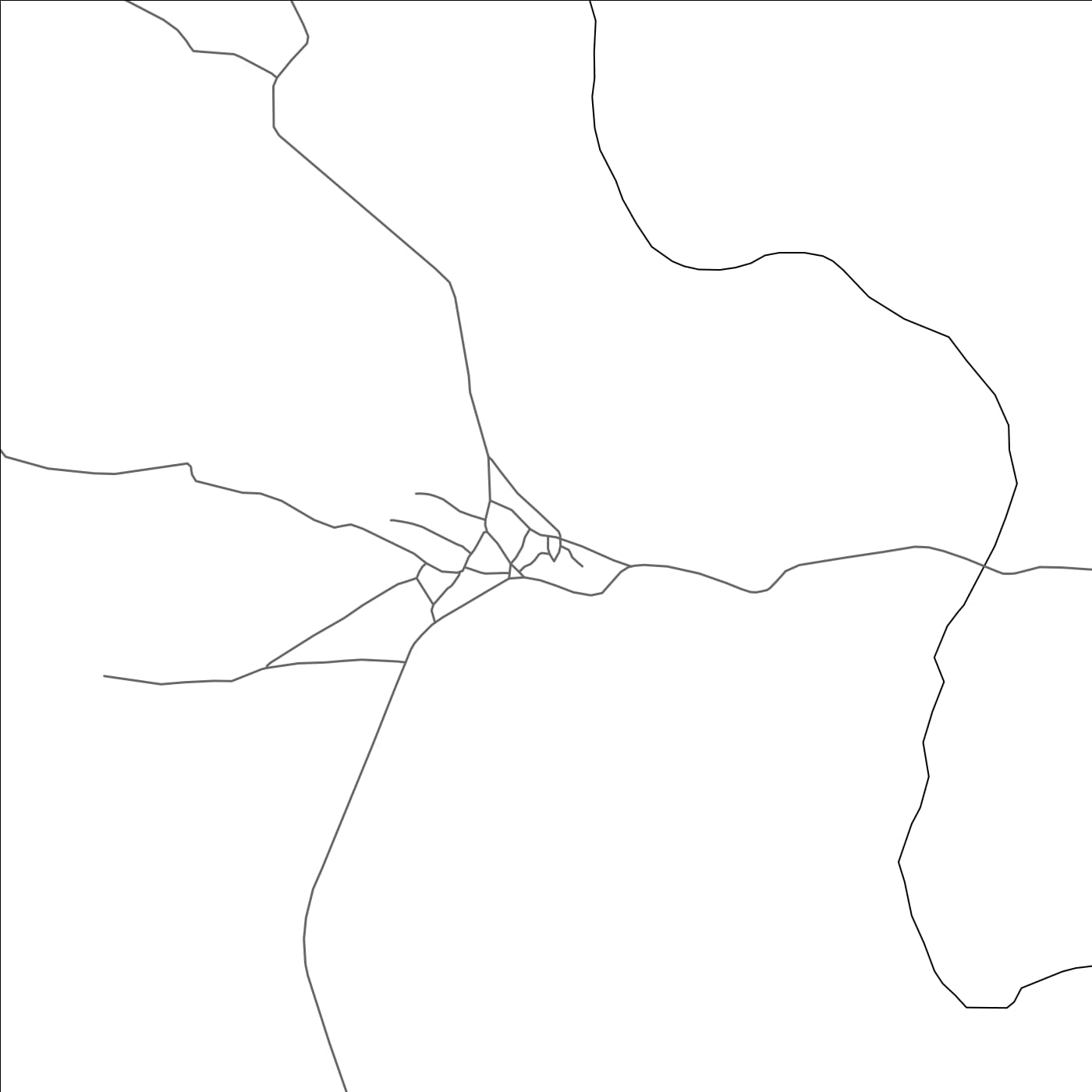 ROAD MAP OF KATANGI, INDIA BY MAPBAKES