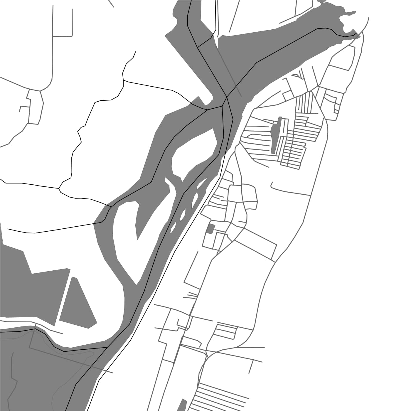 ROAD MAP OF KATTIVAKKAM, INDIA BY MAPBAKES