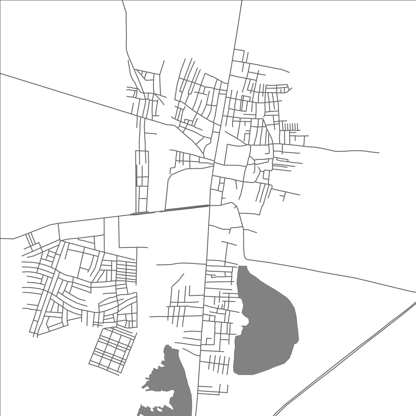 ROAD MAP OF KAVALI, INDIA BY MAPBAKES