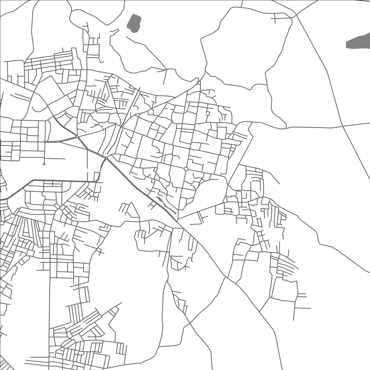 ROAD MAP OF KAWADGAON, INDIA BY MAPBAKES