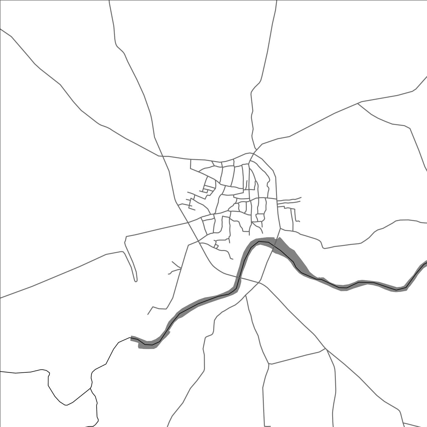 ROAD MAP OF KHANAPUR KARNATAKA, INDIA BY MAPBAKES