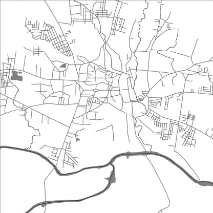 ROAD MAP OF KHANDWA, INDIA BY MAPBAKES