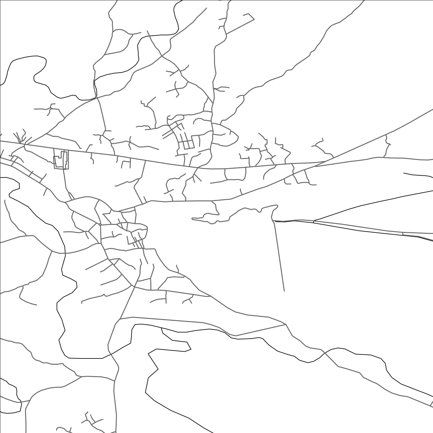 ROAD MAP OF KHIRAM, INDIA BY MAPBAKES