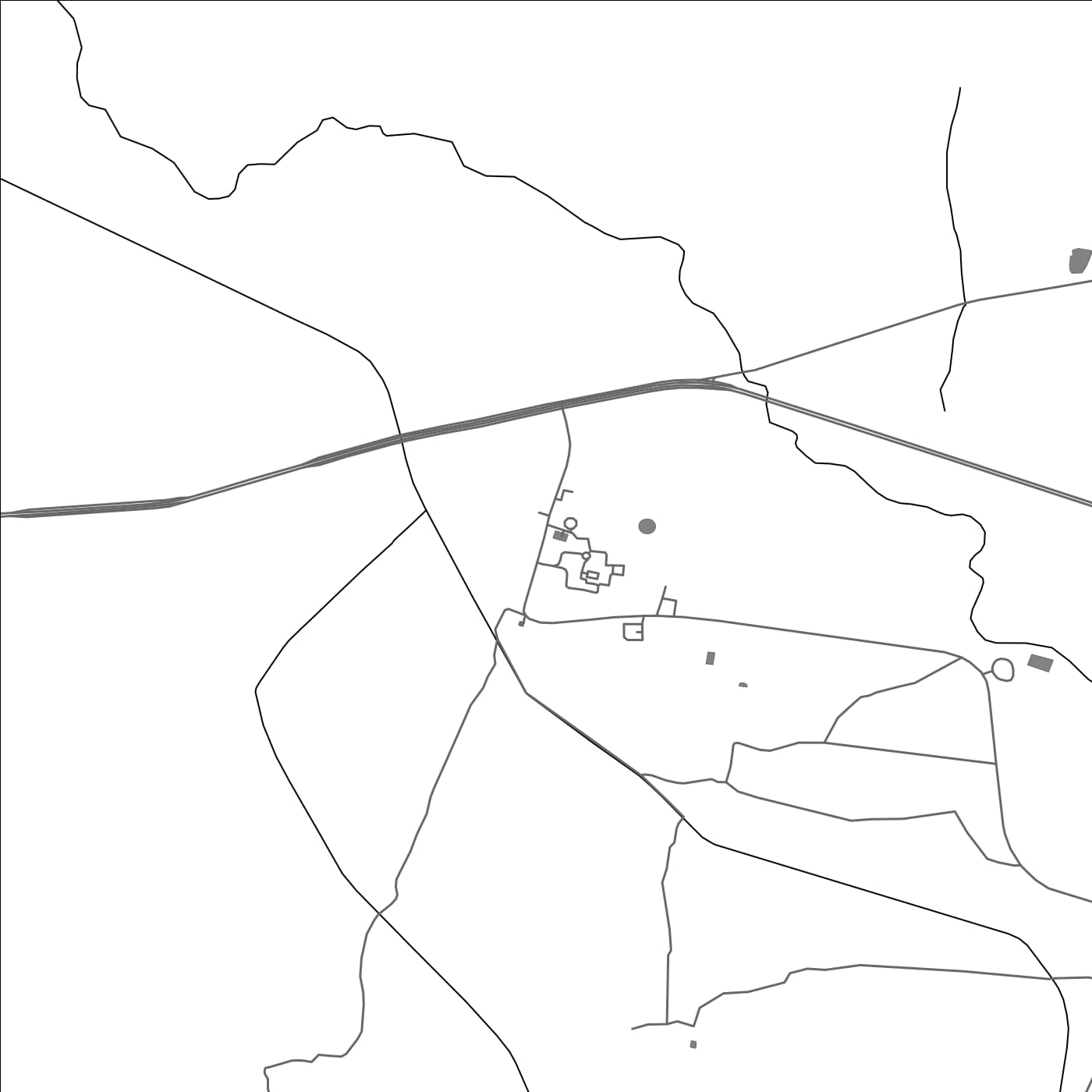 ROAD MAP OF KHORABAR, INDIA BY MAPBAKES