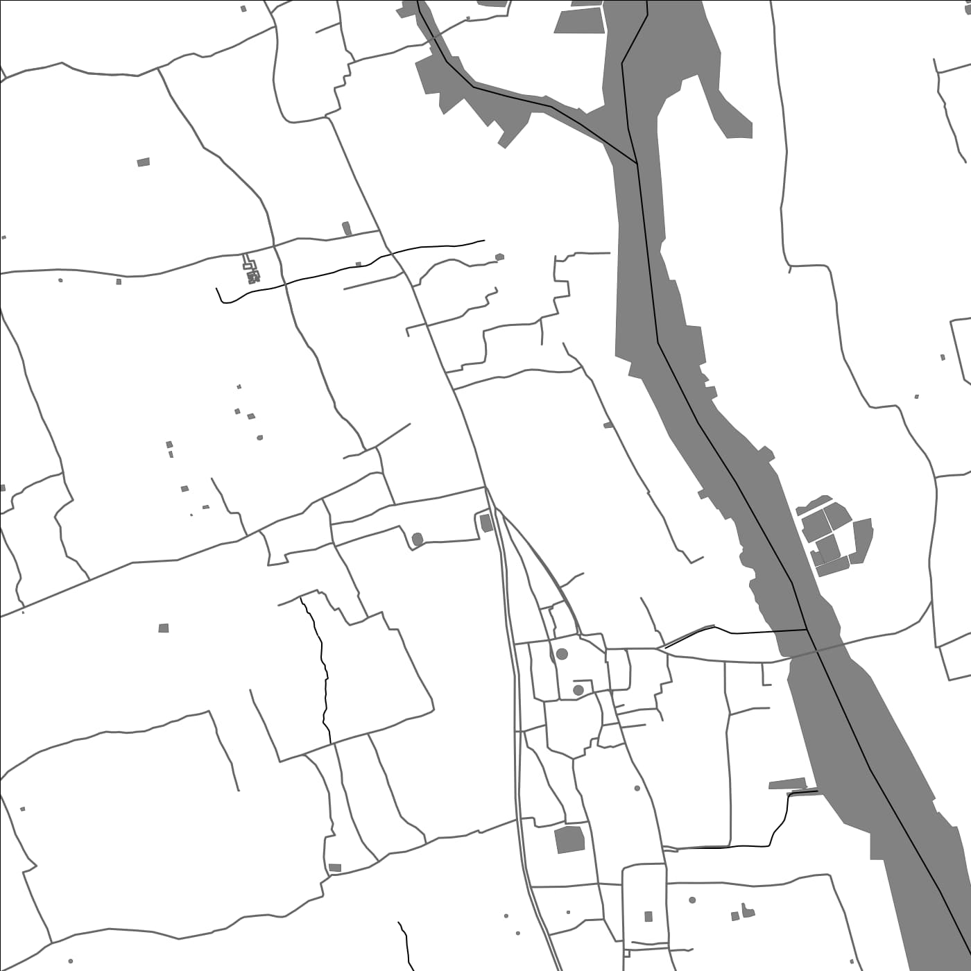 ROAD MAP OF KODUNGALLUR, INDIA BY MAPBAKES