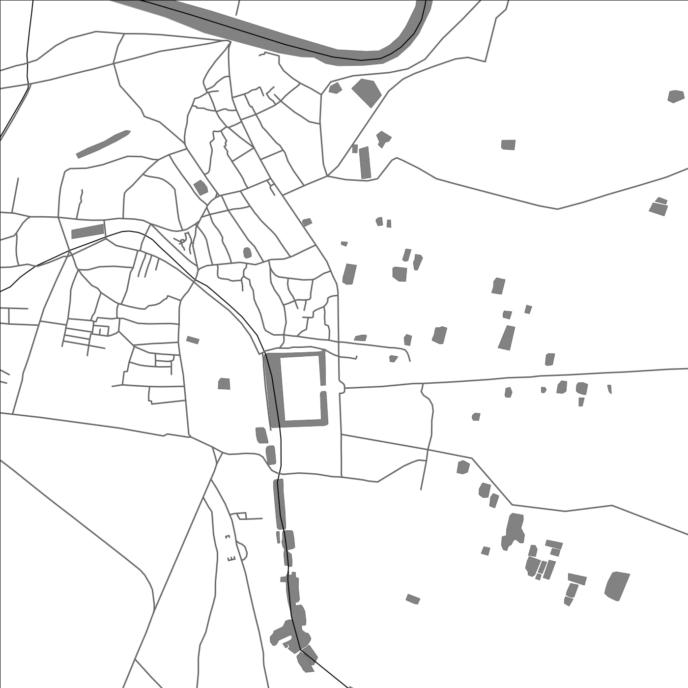 ROAD MAP OF KRISHNANAGAR, INDIA BY MAPBAKES