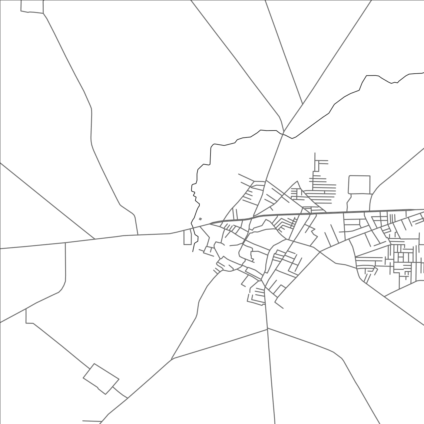 ROAD MAP OF LADWA, INDIA BY MAPBAKES