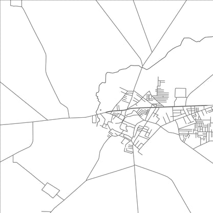 ROAD MAP OF LADWA, INDIA BY MAPBAKES