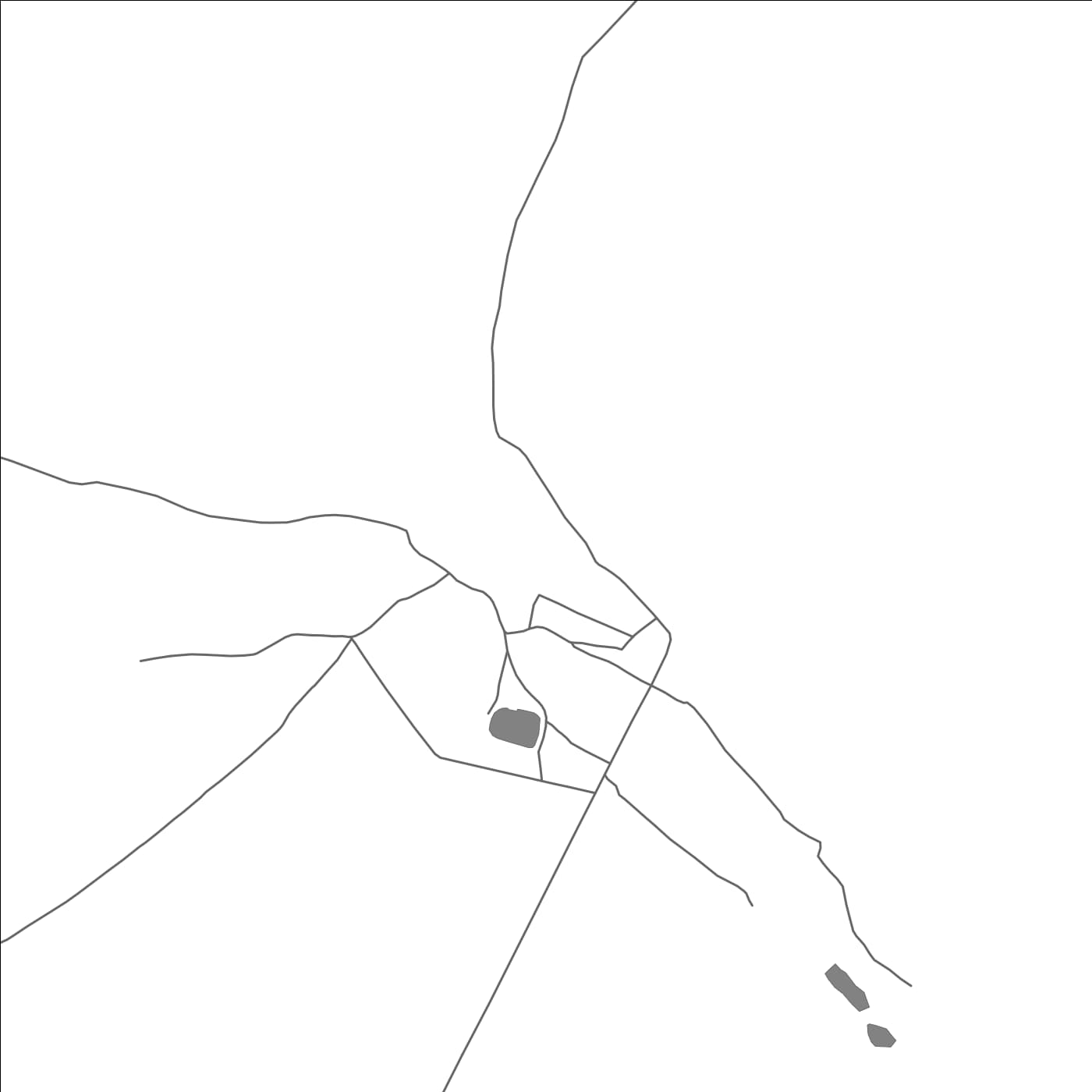 ROAD MAP OF LAHAR, INDIA BY MAPBAKES