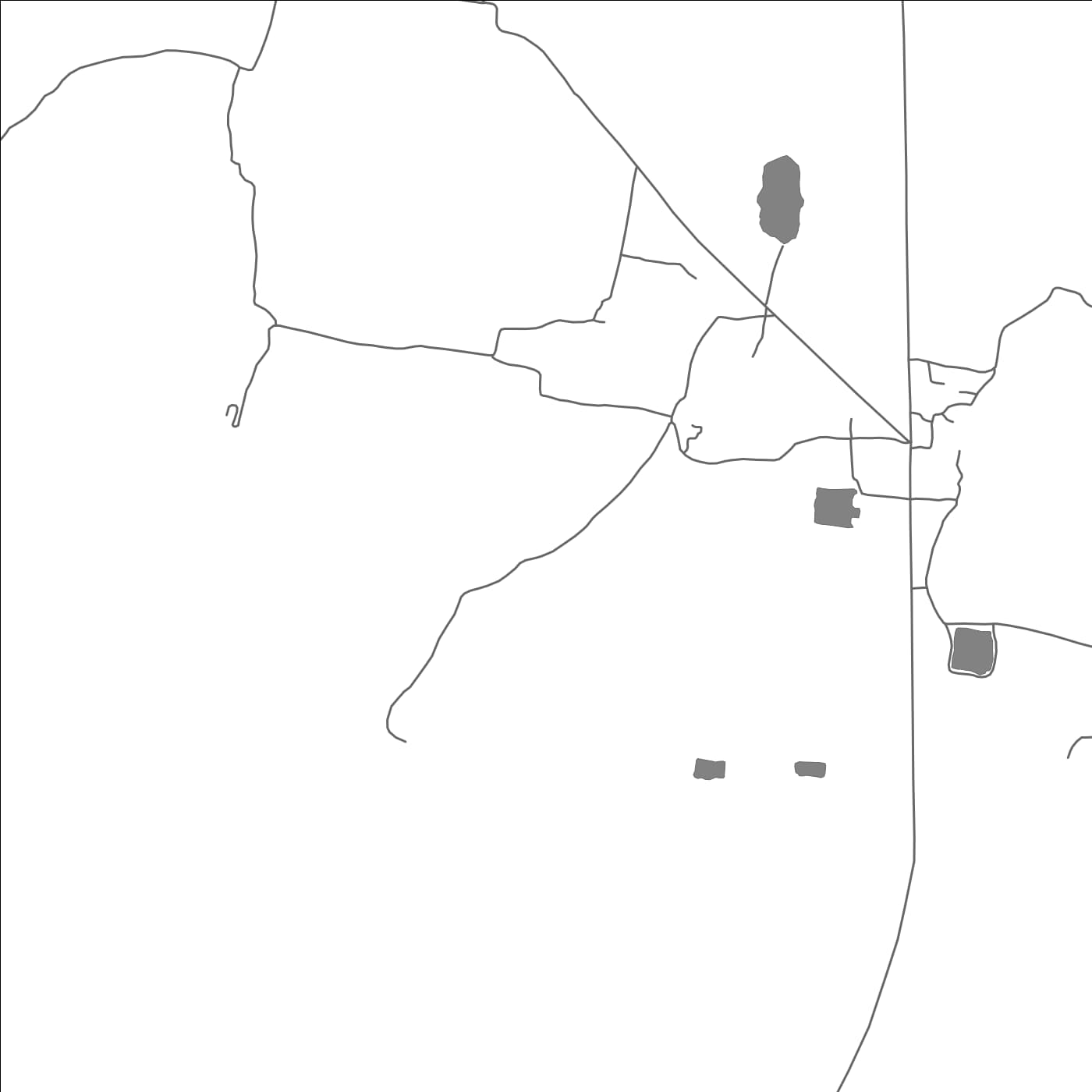 ROAD MAP OF LAKHAURA, INDIA BY MAPBAKES