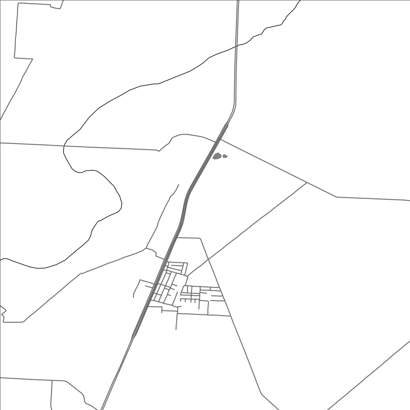 ROAD MAP OF LALRU, INDIA BY MAPBAKES