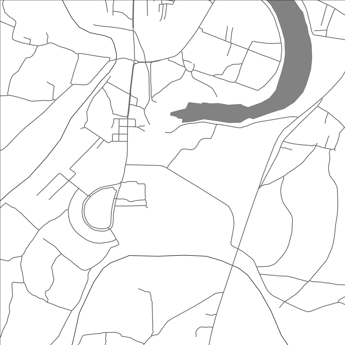 ROAD MAP OF LUATHAHA, INDIA BY MAPBAKES