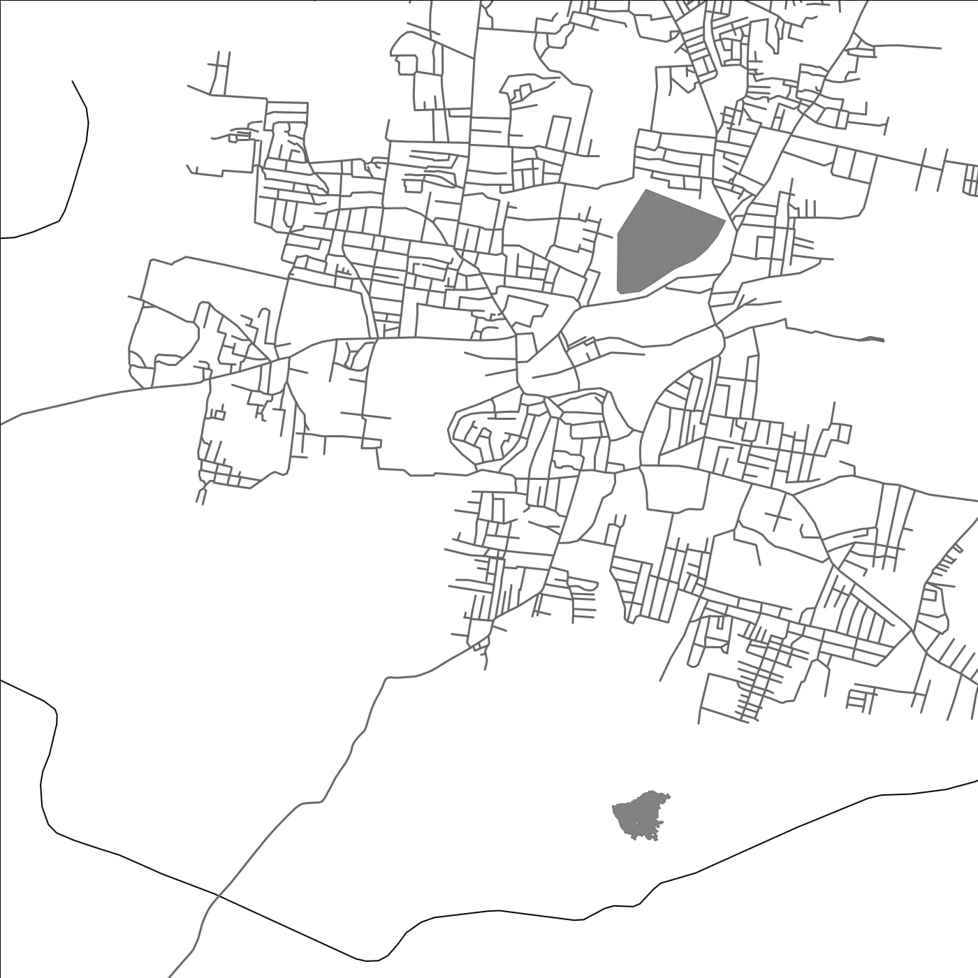 ROAD MAP OF MADANAPALLE, INDIA BY MAPBAKES