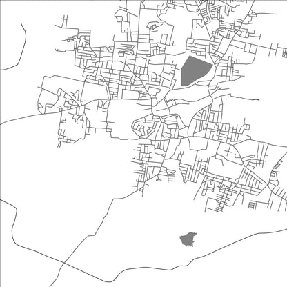 ROAD MAP OF MADANAPALLE, INDIA BY MAPBAKES