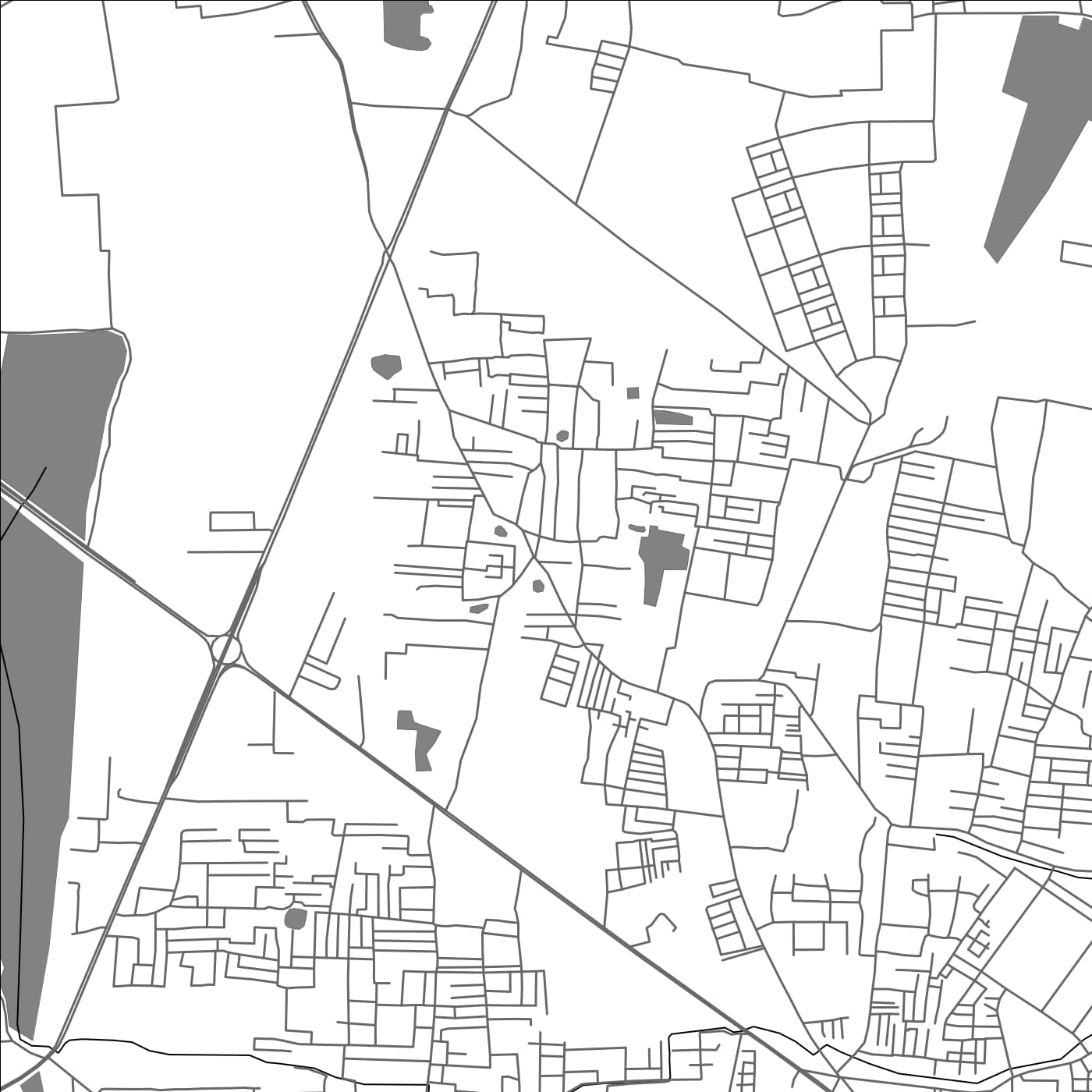 ROAD MAP OF MADHAVARAM, INDIA BY MAPBAKES