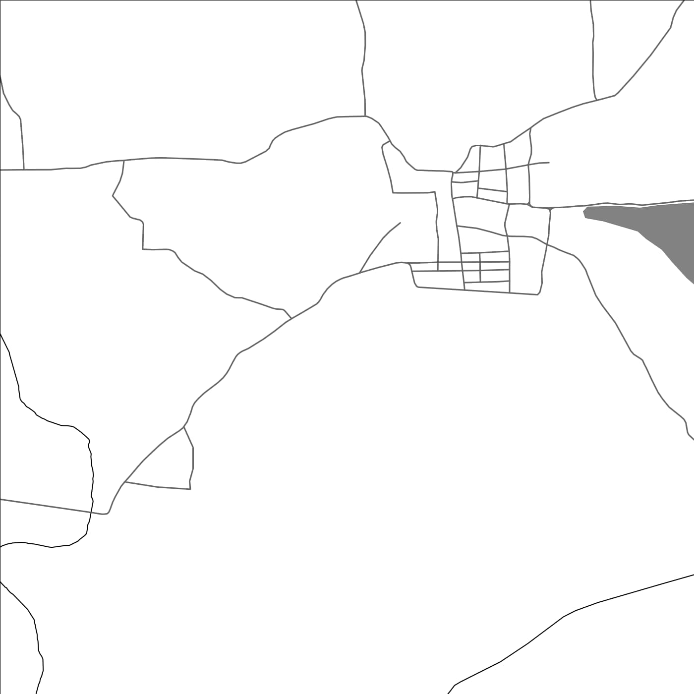 ROAD MAP OF MADUVANALLI, INDIA BY MAPBAKES