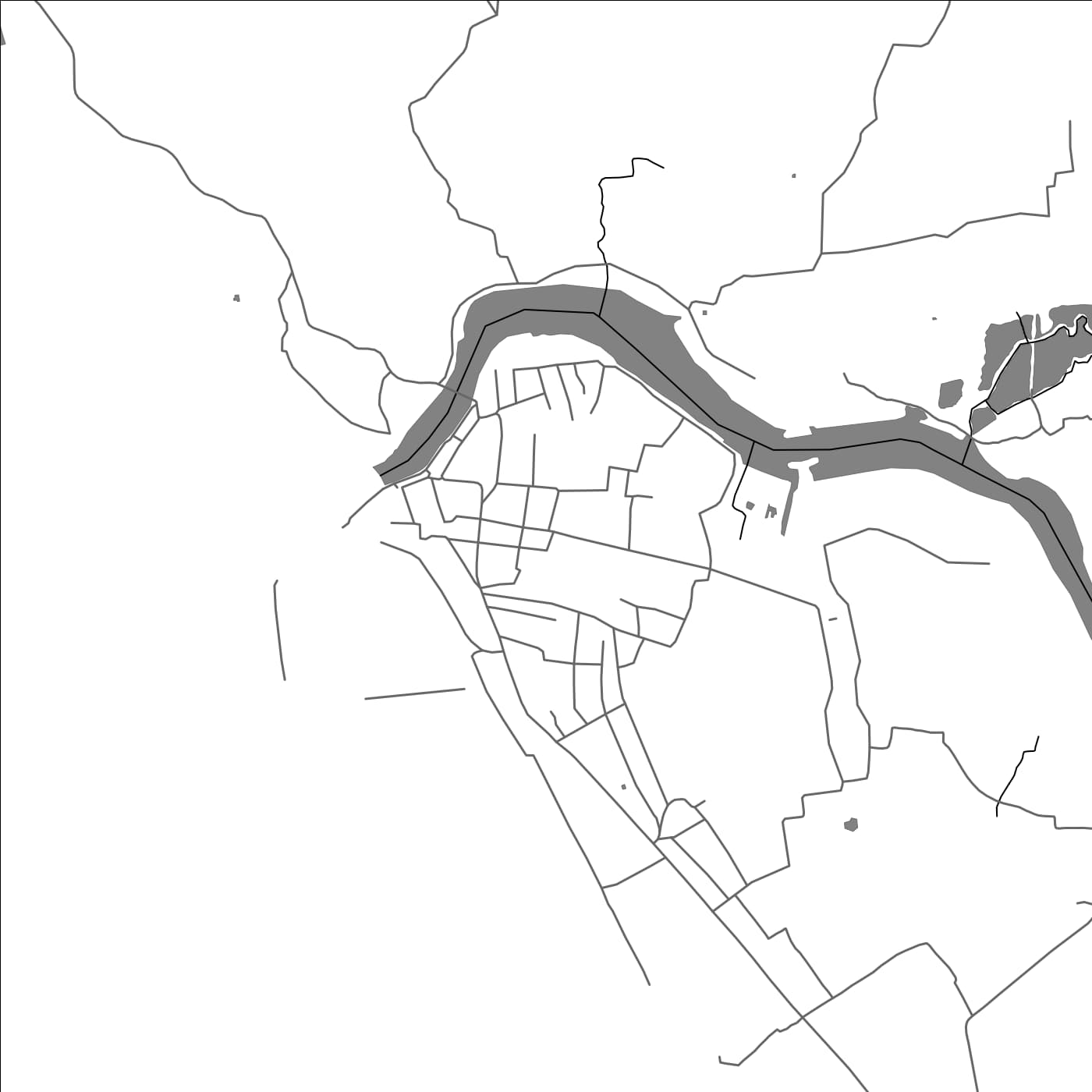 ROAD MAP OF MAHE, INDIA BY MAPBAKES