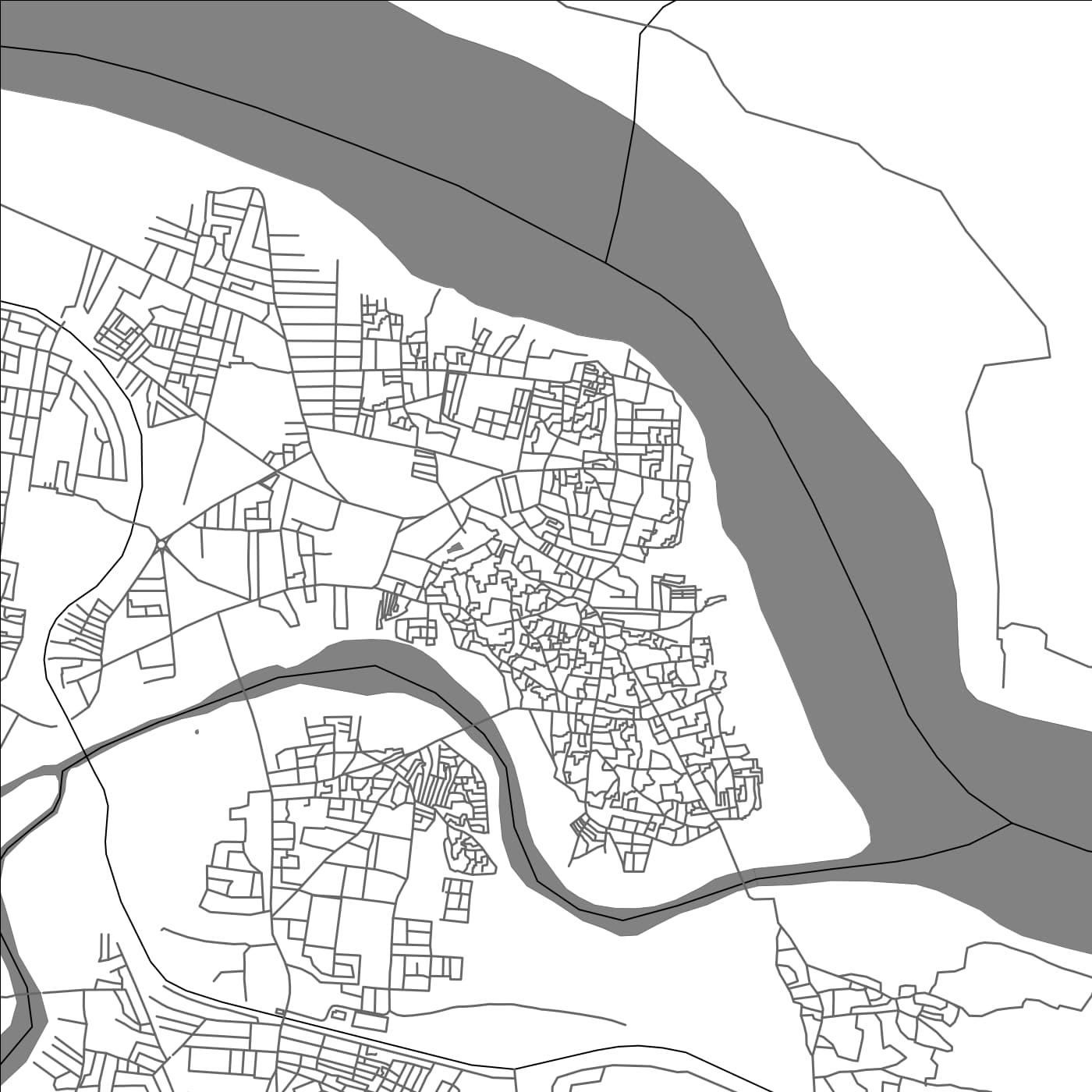 ROAD MAP OF MAMIDALAPADU, INDIA BY MAPBAKES