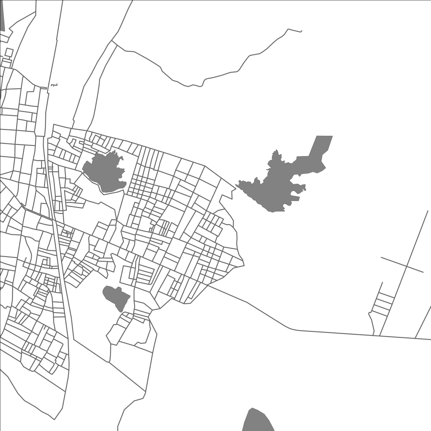 ROAD MAP OF MANCHERAL, INDIA BY MAPBAKES