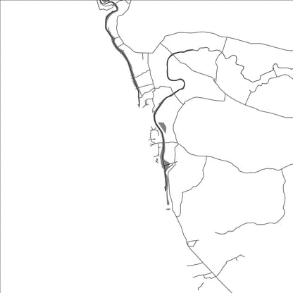 ROAD MAP OF MANDREM, INDIA BY MAPBAKES