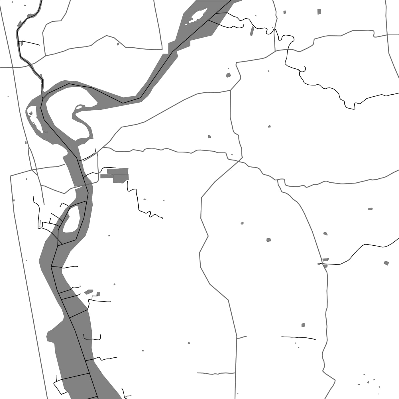 ROAD MAP OF MANGALAM KERALA, INDIA BY MAPBAKES