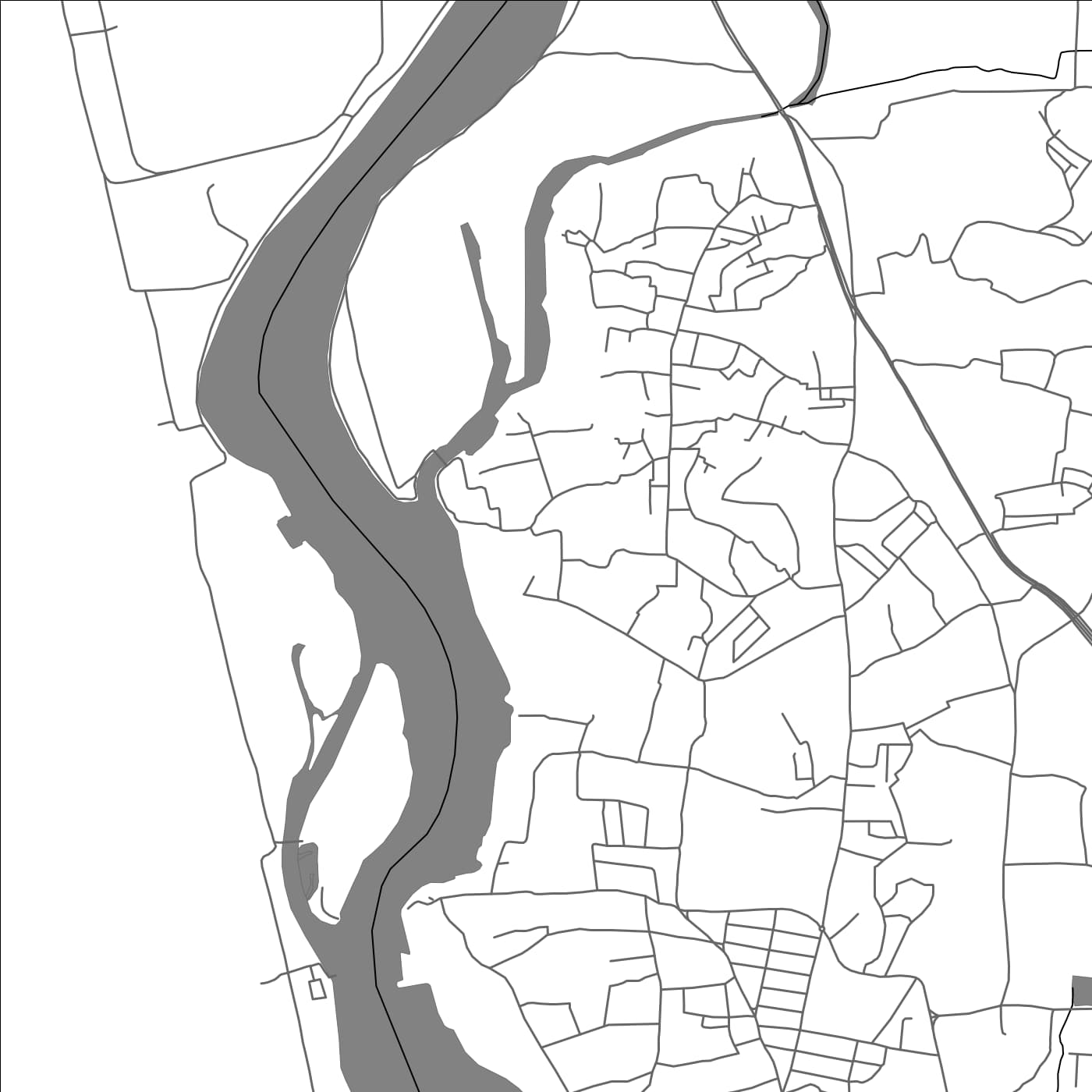 ROAD MAP OF MANGALORE, INDIA BY MAPBAKES