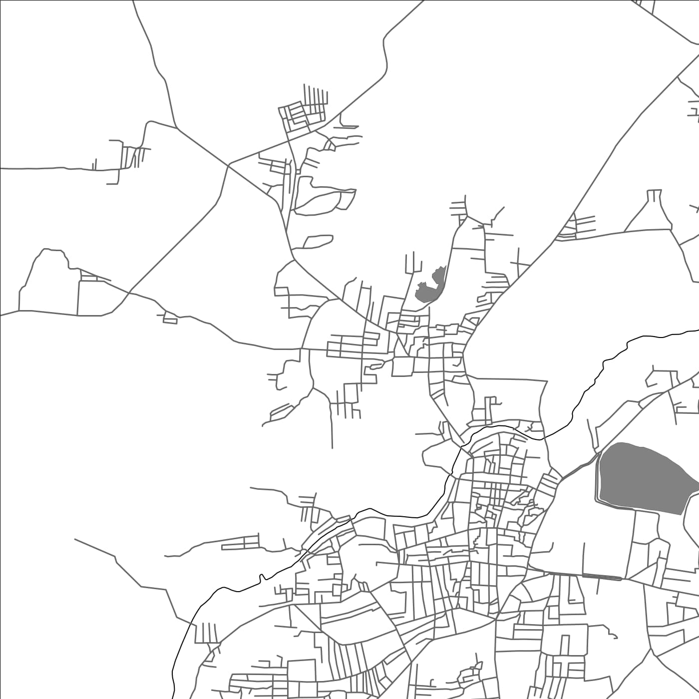 ROAD MAP OF MANGASAMUDRAM, INDIA BY MAPBAKES