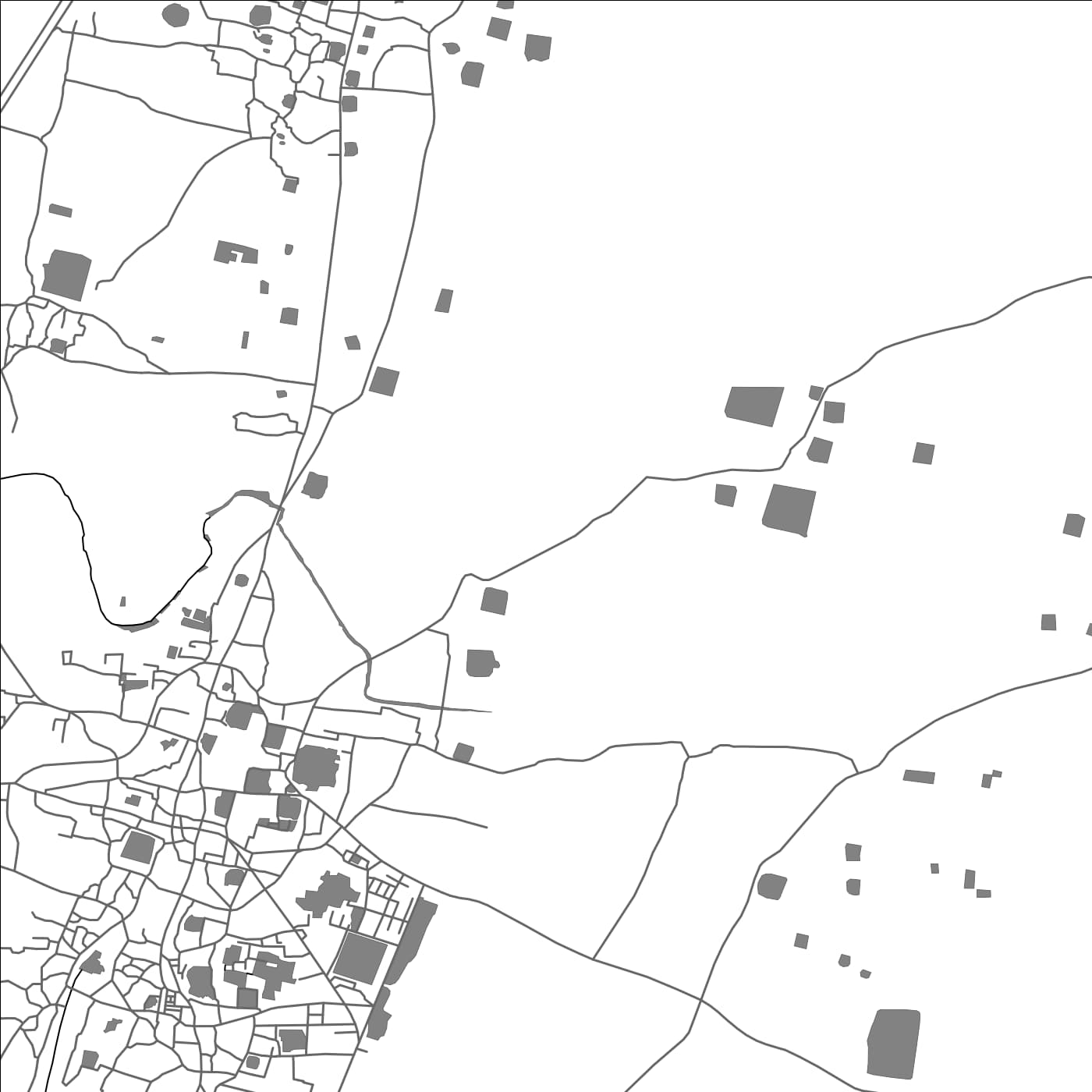 ROAD MAP OF MANGRAUNI, INDIA BY MAPBAKES