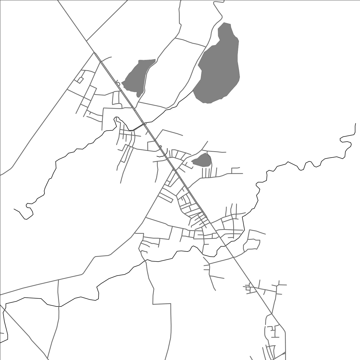 ROAD MAP OF MANGUR, INDIA BY MAPBAKES