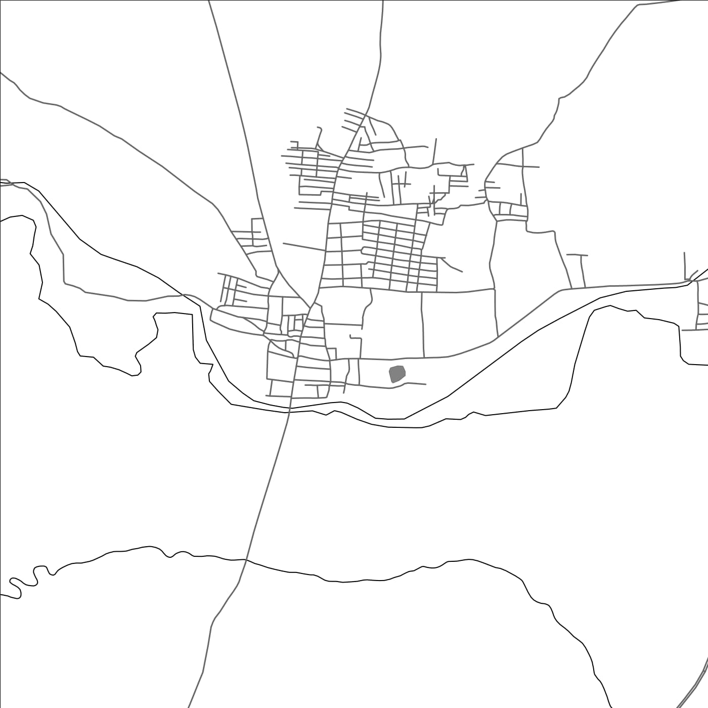 ROAD MAP OF MANNACHCHANELLUR, INDIA BY MAPBAKES