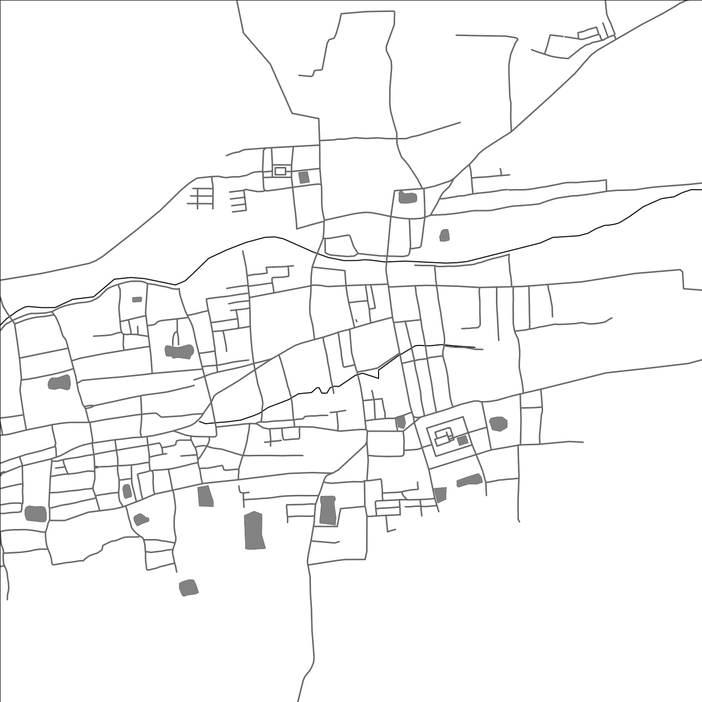 ROAD MAP OF MARATTURAI, INDIA BY MAPBAKES