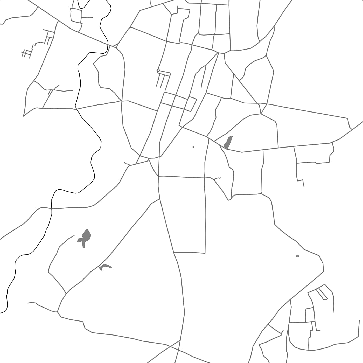 ROAD MAP OF MHOW, INDIA BY MAPBAKES