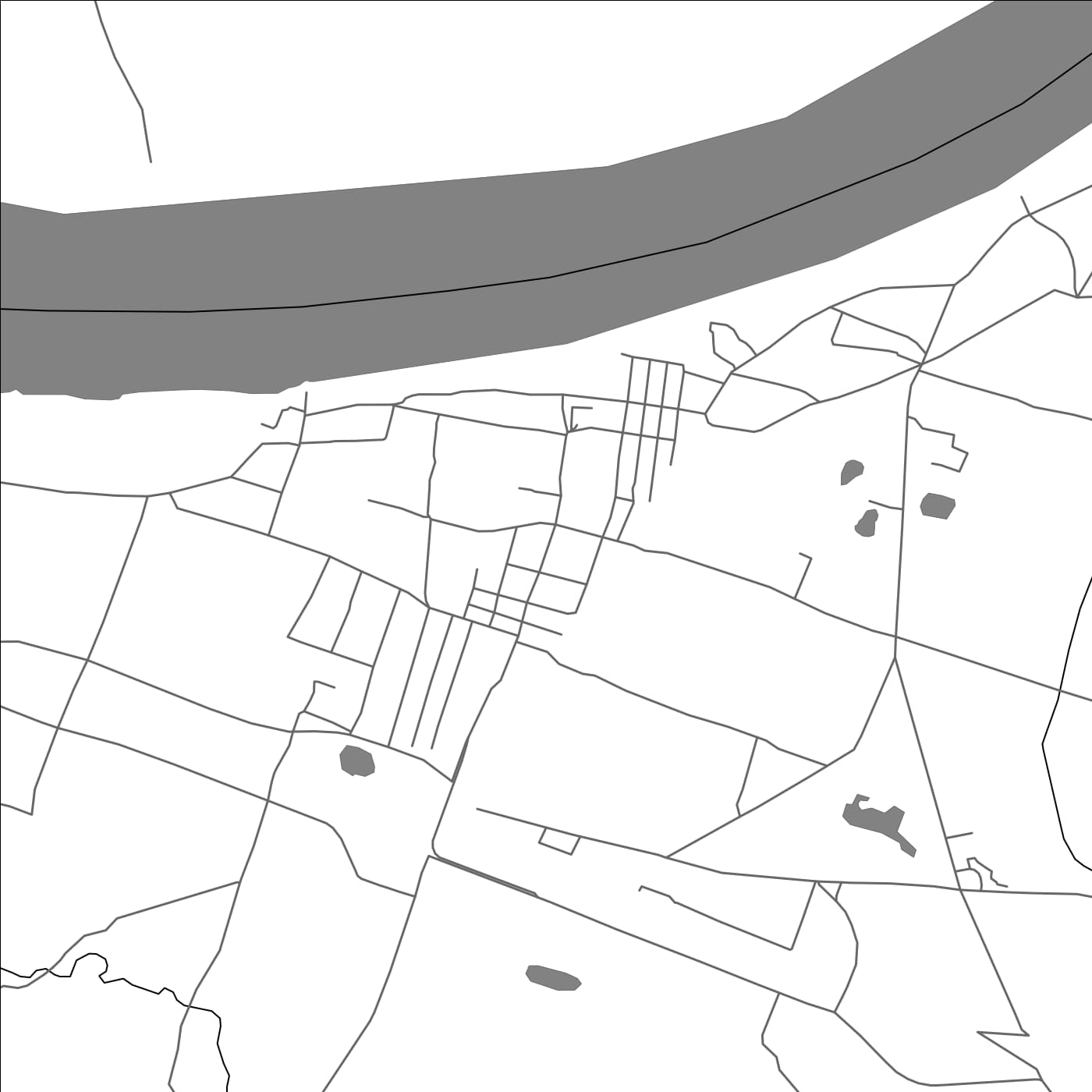 ROAD MAP OF MIRZAPUR, INDIA BY MAPBAKES