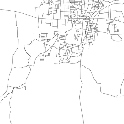 ROAD MAP OF MODACHCHUR, INDIA BY MAPBAKES