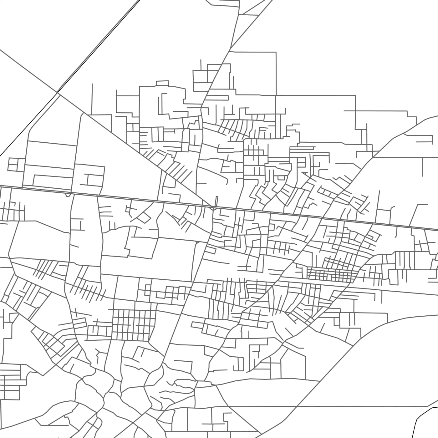 ROAD MAP OF MOGA, INDIA BY MAPBAKES