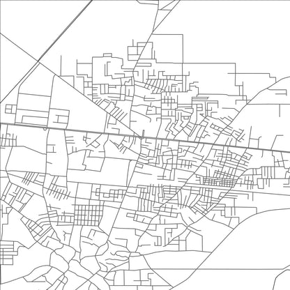 ROAD MAP OF MOGA, INDIA BY MAPBAKES