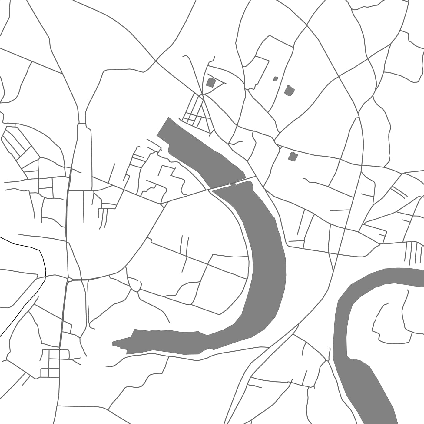 ROAD MAP OF MOTHIHARI, INDIA BY MAPBAKES